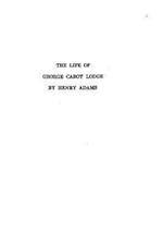 The Life of George Cabot Lodge