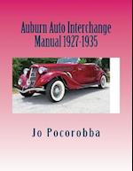 Auburn Auto Interchange Manual 1927-1935