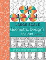 Large Scale Geometric Designs to Color