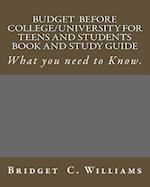 Budgeting Before College/University for Teens and Students Book and Study GUI