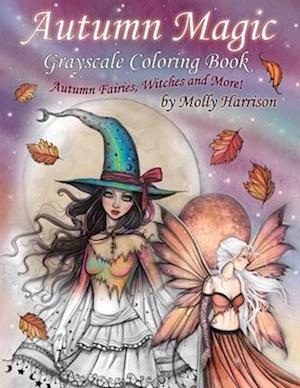 Autumn Magic Grayscale Coloring Book
