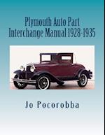 Plymouth Auto Part Interchange Manual 1928-1935