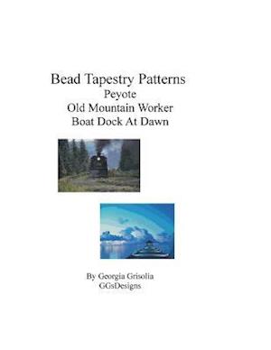 Bead Tapestry Patterns Peyote Old Mountain Worker Boat Dock at Dawn