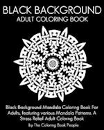 Black Background Adult Coloring Book