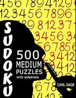 Sudoku 500 Medium Puzzles with Solutions