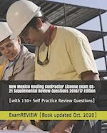 New Mexico Roofing Contractor License Exam GS-21 Supplemental Review Questions 2016/17 Edition