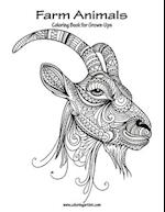 Farm Animals Coloring Book for Grown-Ups 1