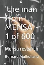 'the man from MENSA' - 1 of 600: Mensa research 