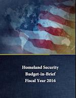 Homeland Security - Budget in Brief