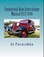 Continental Auto Interchange Manual 1933-1934