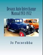 Devaux Auto Interchange Manual 1931-1932