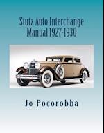 Stutz Auto Interchange Manual 1927-1930