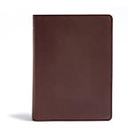 CSB He Reads Truth Bible, Brown Genuine Leather Indexed