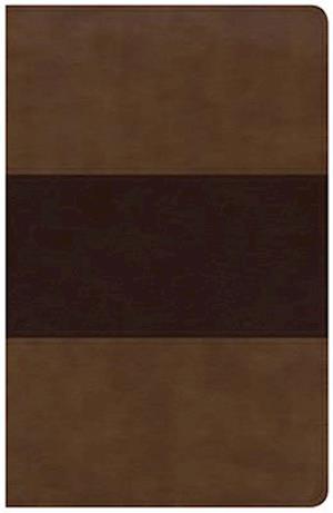 KJV Large Print Personal Size Reference Bible, Saddle Brown Leathertouch