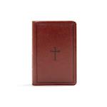 KJV Large Print Compact Reference Bible, Brown Leathertouch