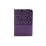 KJV Large Print Compact Reference Bible, Purple Leathertouch