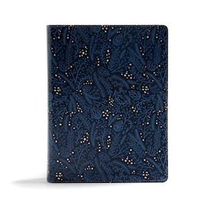 CSB Study Bible, Navy Leathertouch, Indexed