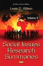 Social Issues Research Summaries (with Biographical Sketches)