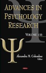 Advances in Psychology Research. Volume 133