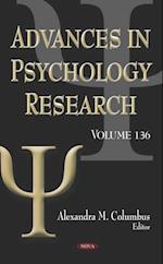 Advances in Psychology Research. Volume 136