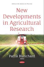 New Developments in Agricultural Research