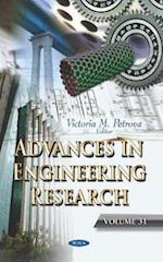 Advances in Engineering Research. Volume 31