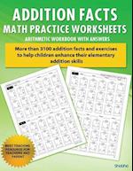Addition Facts Math Practice Worksheet Arithmetic Workbook With Answers