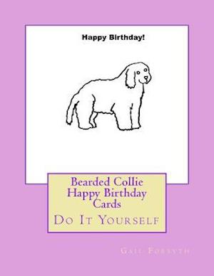 Bearded Collie Happy Birthday Cards