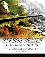 Stress Relief Coloring Books Grayscale Landscape for Adults Volume 3