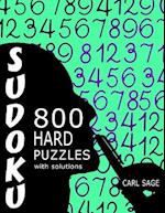 Sudoku 800 Hard Puzzles with Solutions