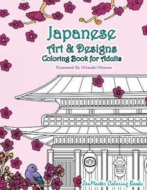 Japanese Art and Designs Coloring Book for Adults