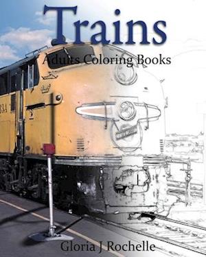 Trains Adults Coloring Book