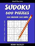 Sudoku 600 Puzzles, 300 Medium and 300 Hard. Solutions Included