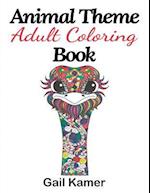 Animal Theme Adult Coloring Book