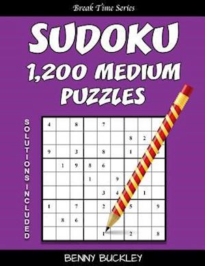 Sudoku 1,200 Medium Puzzles. Solutions Included