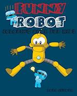 Funny Robot Coloring Book for Kids