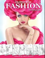 Fashion Coloring Book. Grayscale