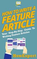 How to Write a Feature Article