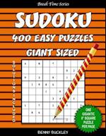 Sudoku 400 Easy Puzzles Giant Sized. One Gigantic 8 Square Puzzle Per Page. Solutions Included