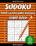 Sudoku 400 Extra Hard Puzzles Giant Sized. One Gigantic 8 Square Puzzle Per Page. Solutions Included