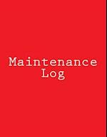 Maintenance Log