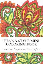 Henna Style Mini Coloring Book