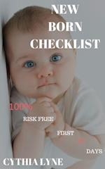 Newborn Baby Checklist: