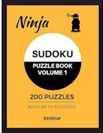 Ninja Sudoku Puzzle Book Volume 1 200 Puzzles Beginner to Advanced
