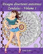 Disegni Divertenti Antistress - Zendalas - Volume 1