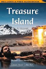 Treasure Island: A Novel - INCLUDES A FREE MP3 AUDIO BOOKS (Classic Book Collection) 
