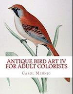 Antique Bird Art IV - For Adult Colorists