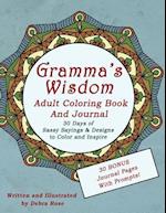 Gramma's Wisdom Adult Coloring Book