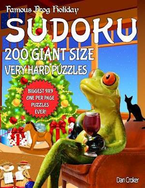 Famous Frog Holiday Sudoku 200 Giant Size Very Hard Puzzles, the Biggest 9 X 9 One Per Page Puzzles Ever!