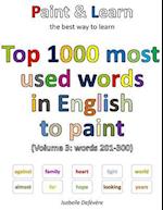 Top 1000 Most Used Words in English to Paint (Volume 3